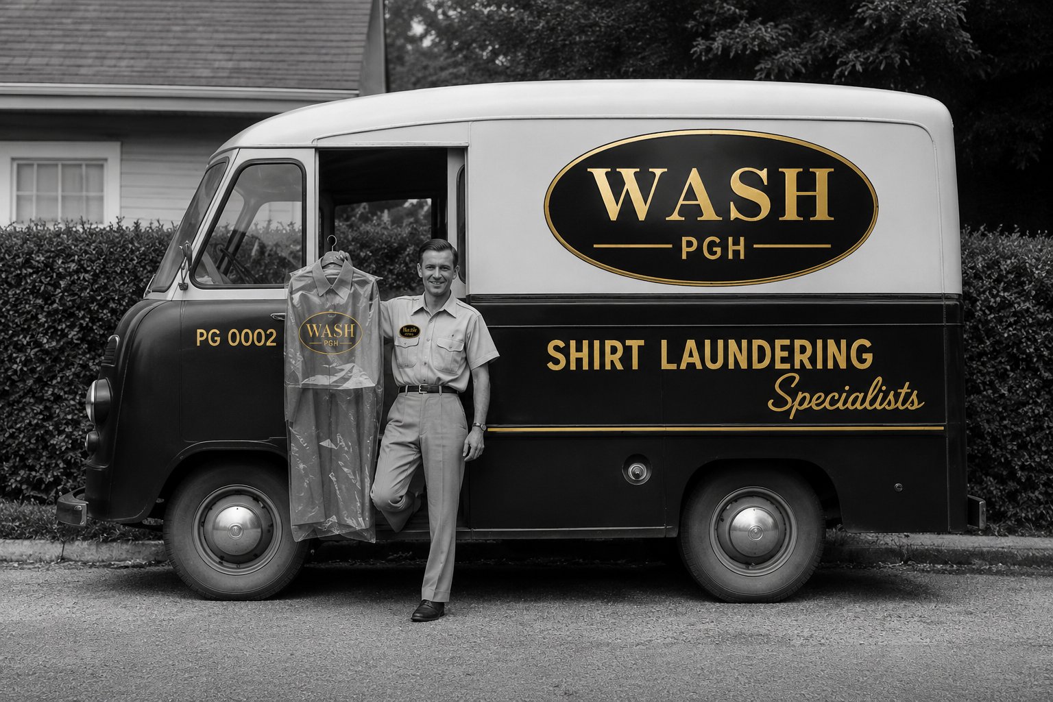 Wash PGH delivery van Pittsburgh laundry dry cleaning — Duro Cleaners since 1959